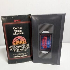 Stranger Things Black Crew Socks